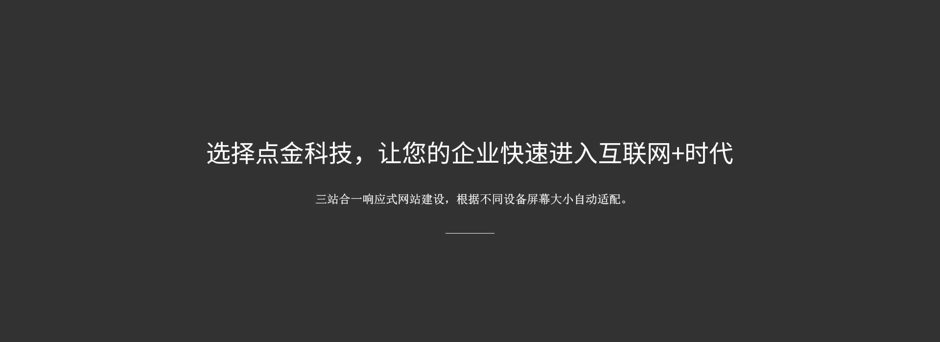 选择我们快速进入互联网时代